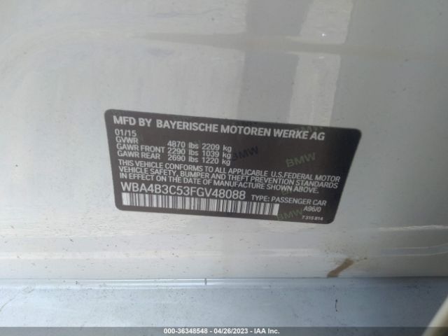 WBA4B3C53FGV48088 BMW 4 Series 435i Xdrive