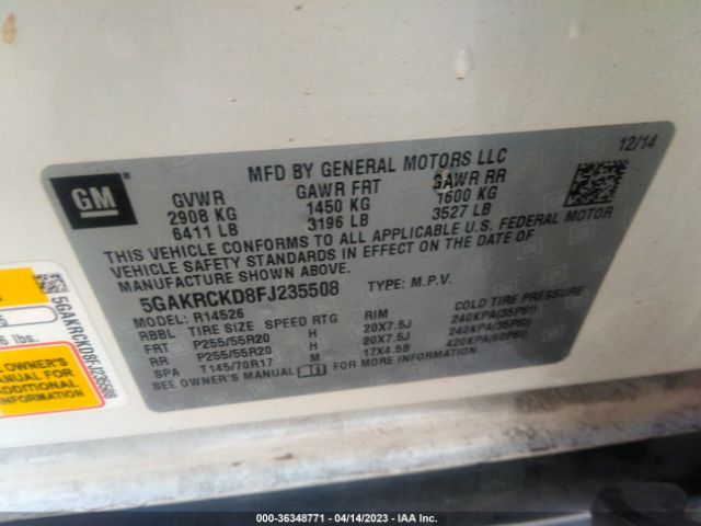 5GAKRCKD8FJ235508 Buick Enclave Premium