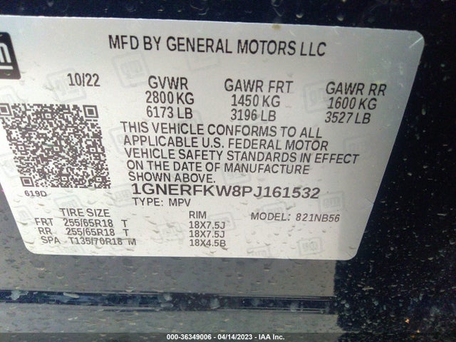 Chevrolet Traverse Ls 2023 1GNERFKW8PJ161532 Image 9