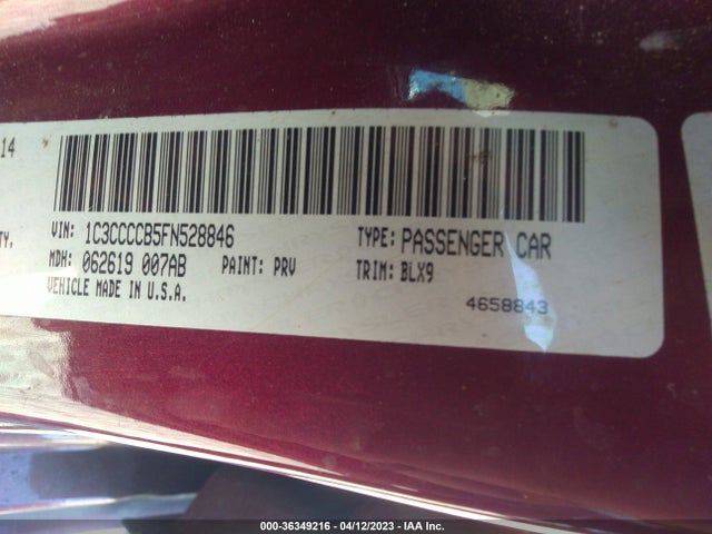 Chrysler 200 C 2015 1C3CCCCB5FN528846 Image 9