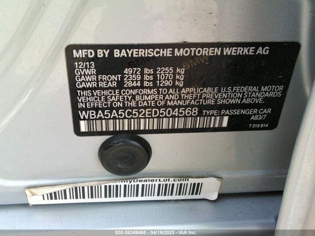 WBA5A5C52ED504568 BMW 5 Series 528i
