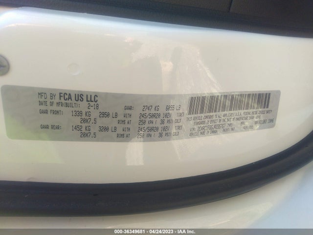Chrysler Pacifica Touring Plus 2018 2C4RC1FG5JR235767 Image 9