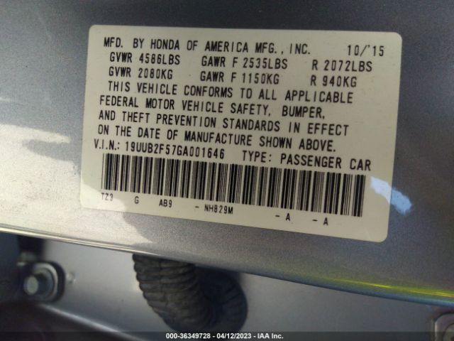 19UUB2F57GA001646 Acura Tlx V6 Tech