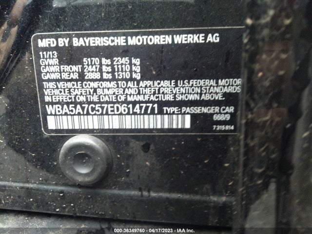 WBA5A7C57ED614771 BMW 5 Series 528i Xdrive