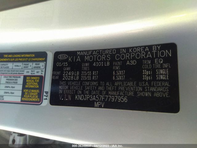 KNDJP3A57F7797956 KIA SOUL +