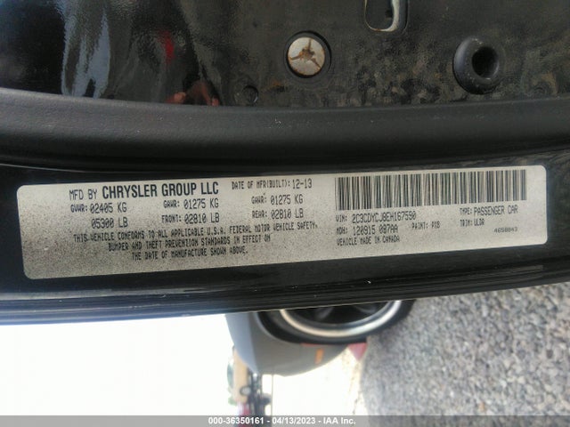 2014 DODGE CHALLENGER SRT8 VIN: 2C3CDYCJ8EH167590