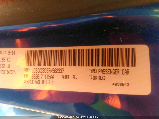 1C3CCCBG5FN582337 Chrysler 200 S