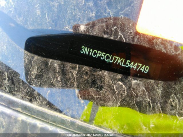3N1CP5CU7KL544749 Nissan KICKS SV