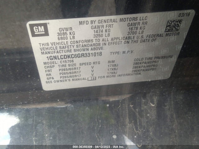 Chevrolet Tahoe Commercial 2016 1GNLCDKC6GR331018 Image 10