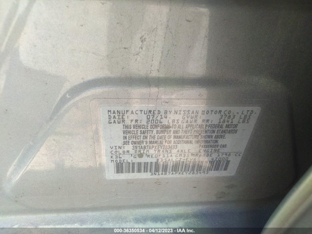 Nissan SENTRA S 2014 3N1AB7APXEY283493 Image 9