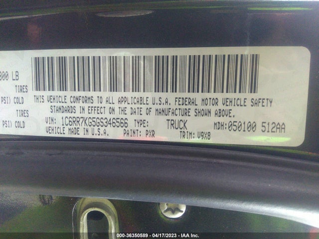 1C6RR7KG5GS346566 RAM 1500 Express