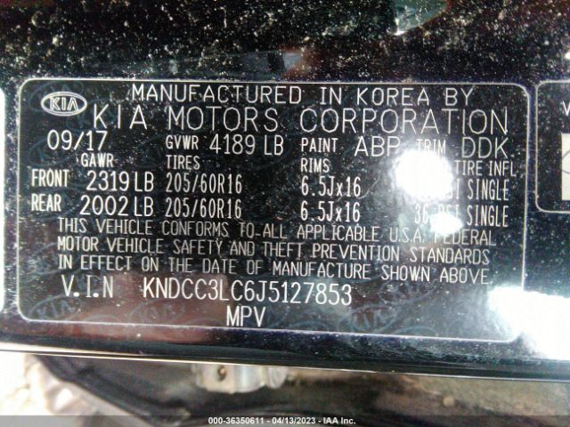 KNDCC3LC6J5127853 KIA NIRO EX