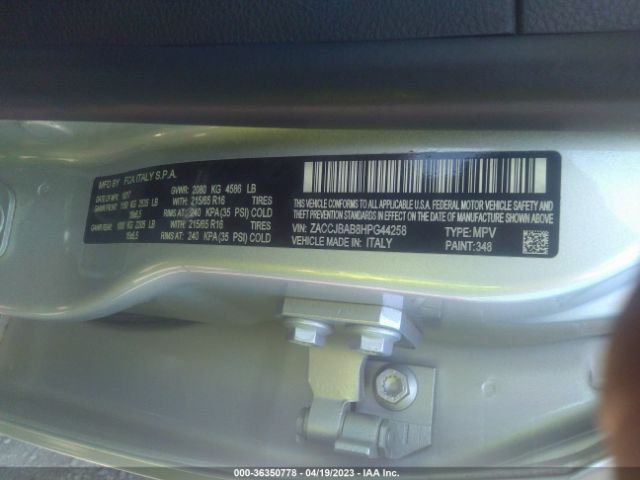 ZACCJBAB8HPG44258 Jeep Renegade Sport