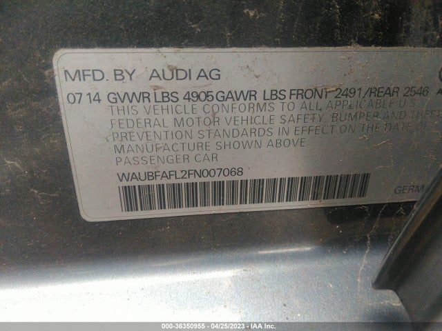WAUBFAFL2FN007068 Audi A4 PREMIUM