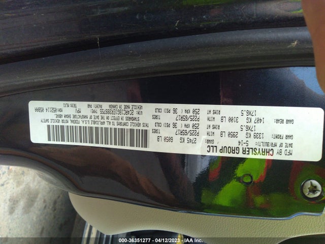 2C4RC1BG1ER399755 Chrysler Town & Country Touring