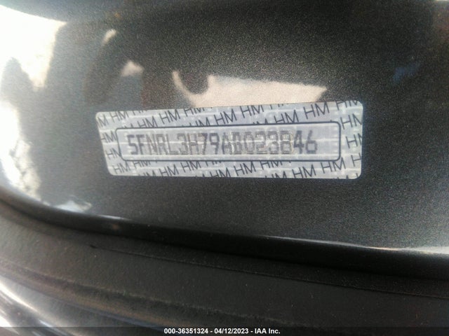 2010 HONDA ODYSSEY EX-L VIN: 5FNRL3H79AB023846
