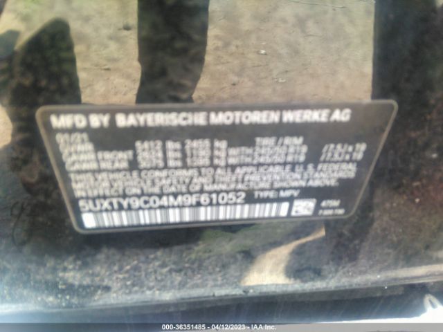 5UXTY9C04M9F61052 BMW X3 M40i