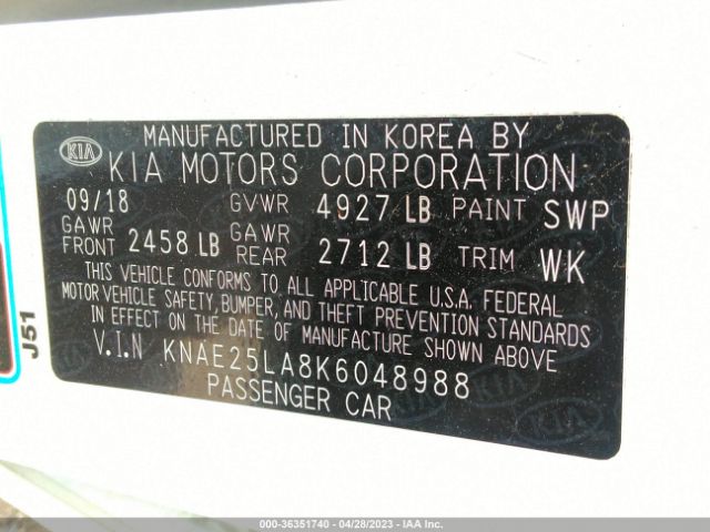KNAE25LA8K6048988 KIA Stinger Premium