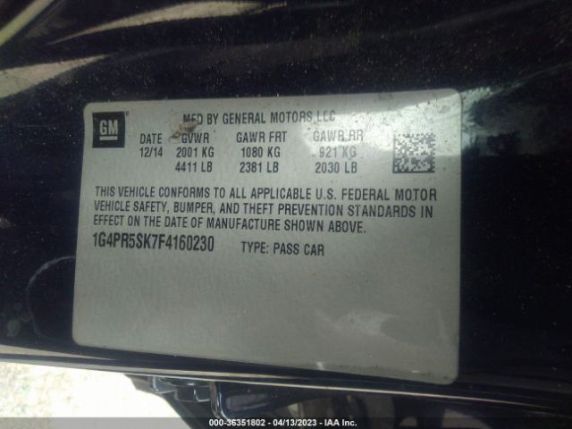 1G4PR5SK7F4160230 Buick Verano Convenience Group