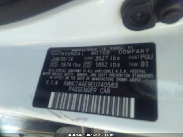 Hyundai ACCENT GLS 2014 KMHCT4AE9EU740583 Image 11
