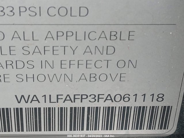 WA1LFAFP3FA061118 Audi Q5 Premium Plus