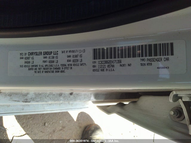 1C3CCBBG2EN171356 Chrysler 200 Touring