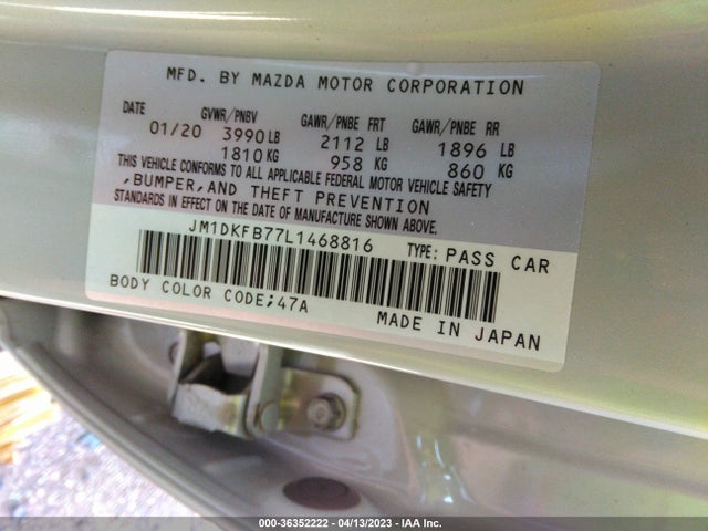 2020 Mazda CX-3, VIN: JM1DKFB77L1468816