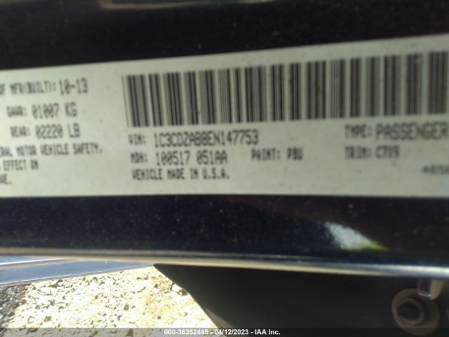 1C3CDZAB8EN147753 Dodge AVENGER SE