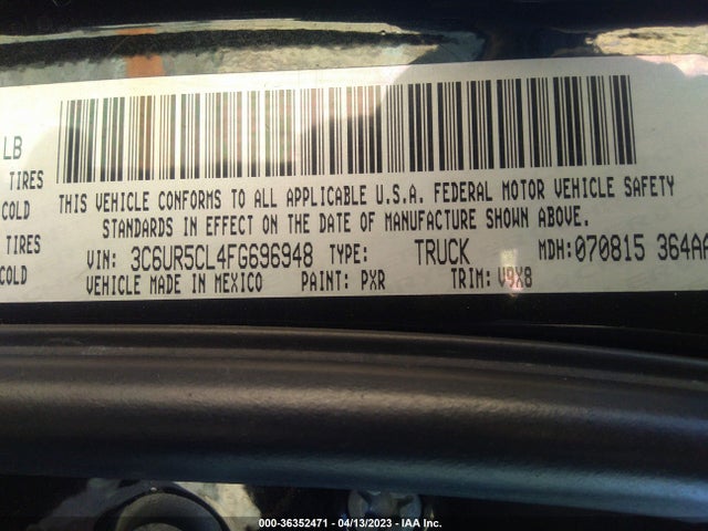 3C6UR5CL4FG696948 RAM 2500 Tradesman
