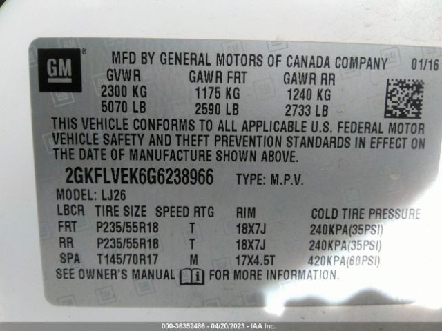 2GKFLVEK6G6238966 GMC Terrain Denali