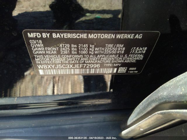 WBXYJ5C3XJEF72996 BMW X2 Xdrive28i