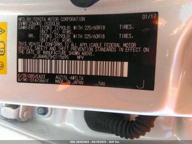 JTJBARBZ5H2115695 Lexus Nx Nx Turbo