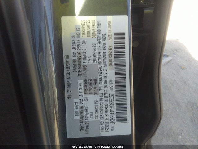 Mazda Cx-5 Touring 2021 JM3KFBCM1M0376057 Image 9