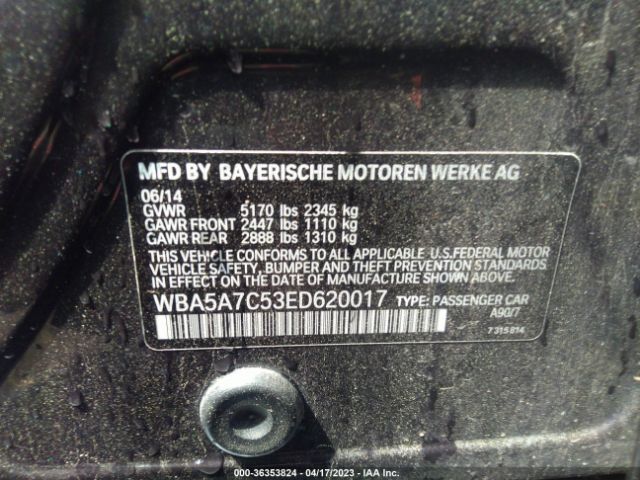 WBA5A7C53ED620017 BMW 5 Series 528i Xdrive