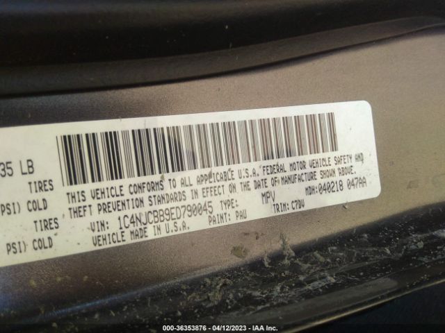 1C4NJCBB9ED790045 Jeep Compass Sport