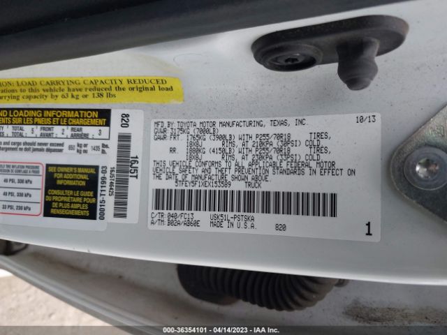 Toyota Tundra 2wd Truck Sr5 2014 5TFEY5F1XEX153589 Image 11