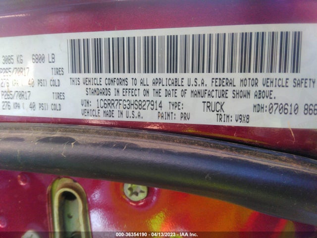 1C6RR7FG3HS827914 RAM 1500 Express