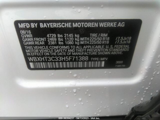 WBXHT3C33H5F71388 BMW X1 Xdrive28i