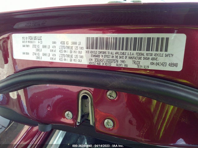 3C6UR5FL1KG537570 RAM 2500 Laramie