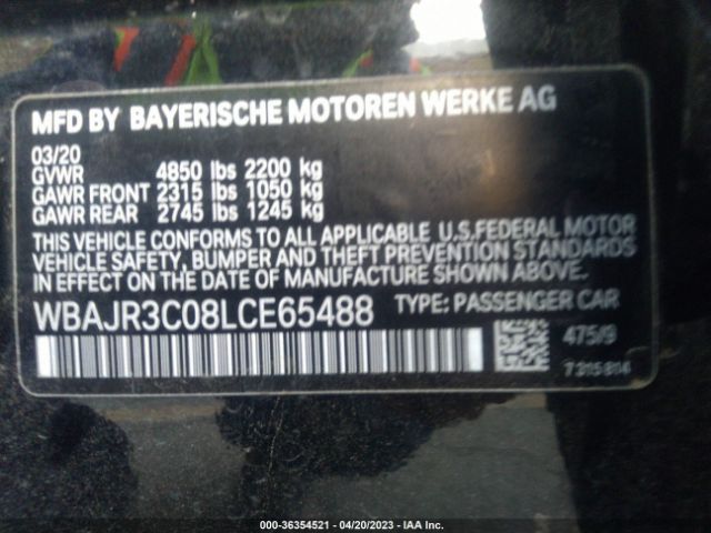 WBAJR3C08LCE65488 BMW 5 Series 530i