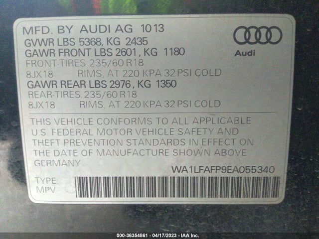WA1LFAFP9EA055340 Audi Q5 Premium Plus