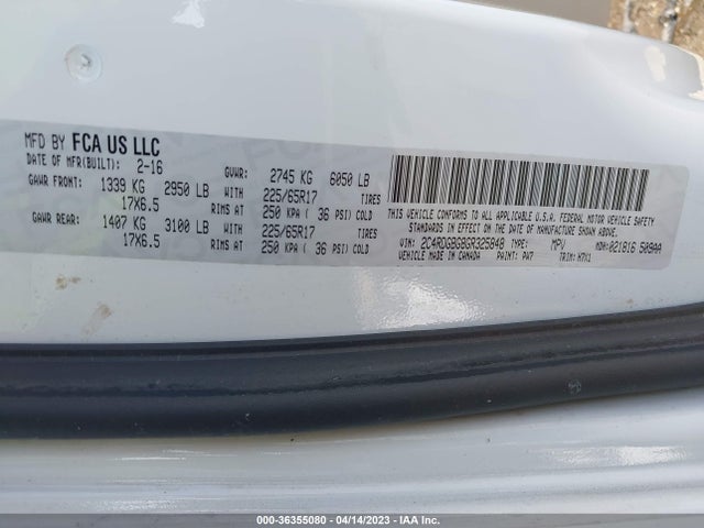 Dodge Grand Caravan Se 2016 2C4RDGBG8GR325848 Image 9