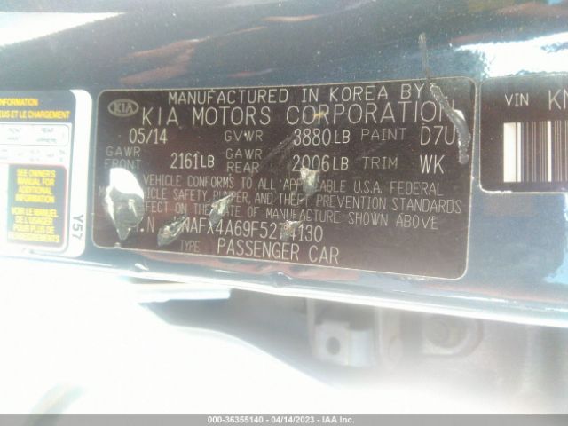 KNAFX4A69F5274130 KIA FORTE LX