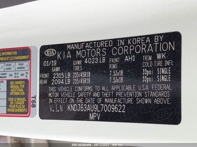 KNDJ63AU9L7009622 KIA Soul Gt-line