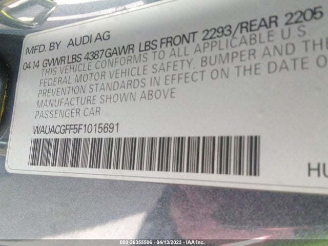 WAUACGFF5F1015691 Audi A3 1.8t Premium