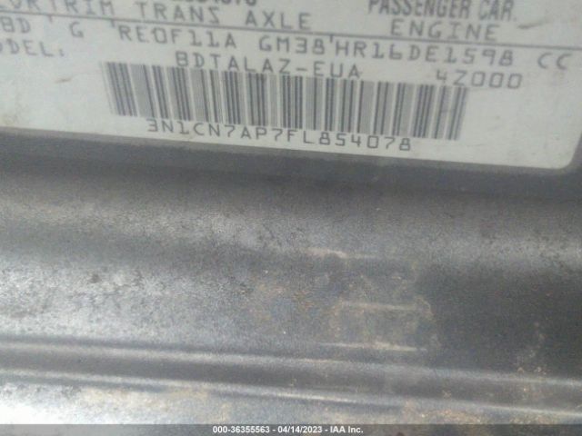 3N1CN7AP7FL854078 Nissan Versa S Plus