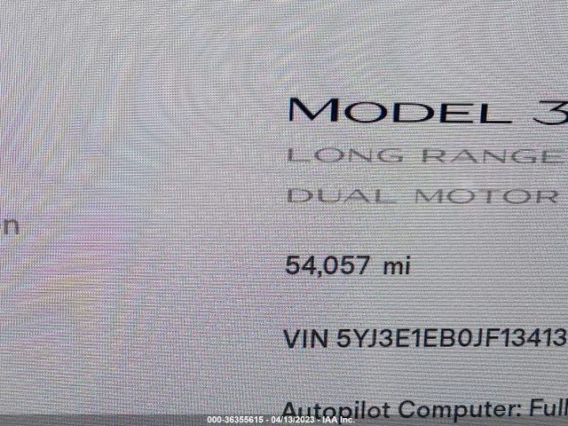 Tesla Model 3 Long Range 2018 5YJ3E1EB0JF134136 Image 8