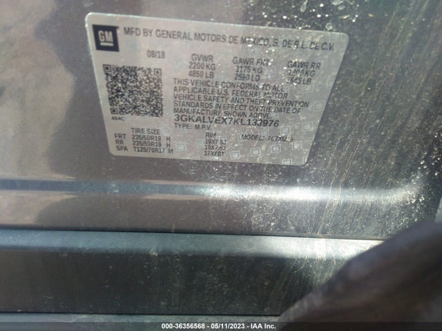 GMC Terrain Slt 2019 3GKALVEX7KL133976 Image 9