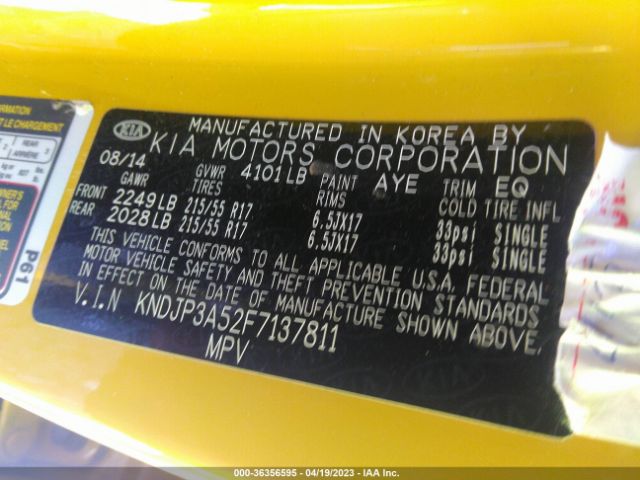 KNDJP3A52F7137811 KIA SOUL +