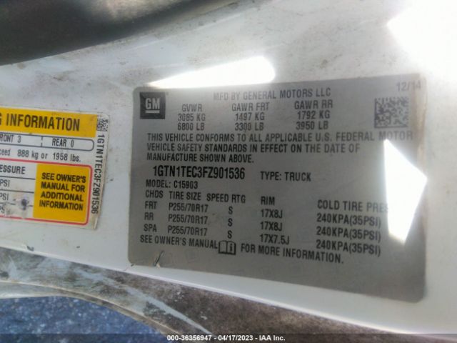 1GTN1TEC3FZ901536 GMC SIERRA 1500